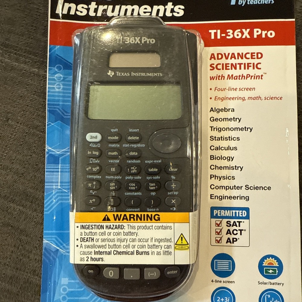 Texas Instruments TI-36X Pro Advanced Scientific Calculator with Math Print-New - Picture 3 of 3